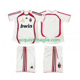 Divisa di Calcio AC Milan 2006 2007 Retro Bambino Trasferta